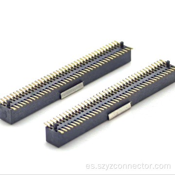 0,8 mm encabezado femenino filas duales SMT